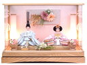 雛人形 コンパクト おしゃれ ひな人形 アクリル ケース飾り 【Natural Flower(ナチュラルフラワー)】ひなにんぎょう 雛 おひなさま おひな様 かわいい 小さい 初節句 桃の節句 インテリア 親王飾り YN1287HC 祈り INORI かわいい ブーケ コンパクト アクリルケース