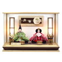 雛人形ケース 親王アクリルケース飾り YN1292HC 草木染め 間口51×奥行29×高さ35cm(ケース外寸) ナチュラル モダン アクリルケース 木目 おし...