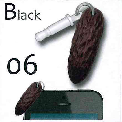 スマ−トフォン専用スマホキャップル シッポキャップル 6：Black(ブラック) エポック社 ガチャポン