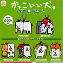 かっこいい犬。ラバーキーチェーン 全6種+ディスプレイ台紙セット アイピーフォー ガチャガチャ コンプリート