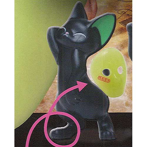 仮面女子Xにゃんとマイム すたんでぃんぐフィギュア 1：みどにゃん エール ガチャポン ガチャガチャ ガシャポン