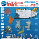 サイエンステクニカラー しんかい6500 深海探査 アクリルマスコット 全8種+ディスプレイ台紙セット いきもん ガチャポン ガチャガチャ コンプリート