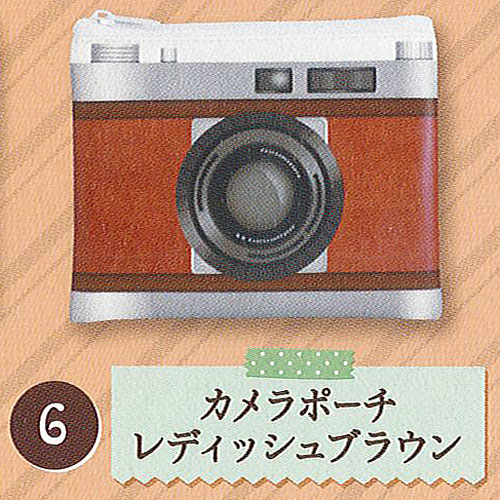 カメラ ショルダー バッグ 6：カメラポーチ レディッシュブラウン エポック社 ガチャポン ガチャガチャ ガシャポン