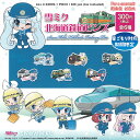 初音ミク 雪ミク 北海道鉄道 ピンズ 全6種 ディスプレイ台紙セット ご当地本舗夢屋 ガチャポン ガチャガチャ コンプリート