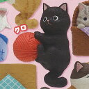 ねこ パズル マグネット 4:クロ 奇譚クラブ ガチャポン ガチャガチャ ガシャポン