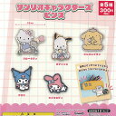 サンリオ キャラクターズ ピンズ 全5種+ディスプレイ台紙セット ご当地本舗夢屋 ガチャポン ガチャガチャ コンプリート