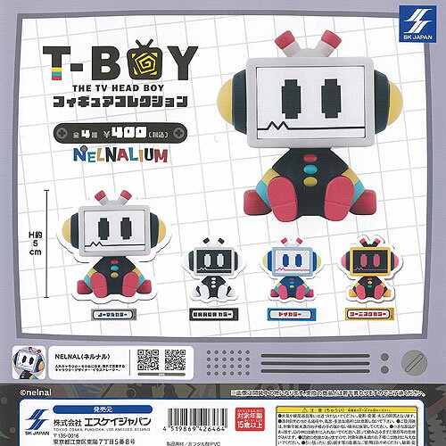 T-BOY フィギュア コレクション 全4種+ディスプレイ台紙セット エスケイジャパン ガチャポン ガチャガチャ コンプリート