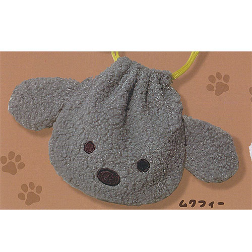 トイプー の モコフィー ふわふわ 巾着 3：ムクフィー アミューズ ガチャポン ガチャガチャ ガシャポン