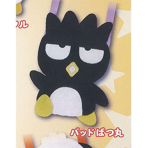 サンリオ はぴだんぶい ぬいぐるみ ポシェット 2：バッドばつ丸 ご当地本舗夢屋 ガチャポン ガチャガチ..