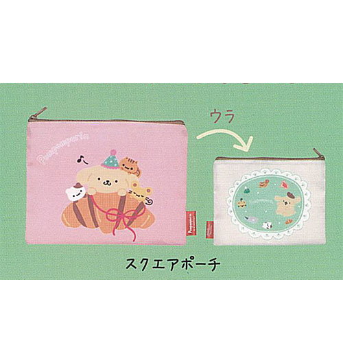 サンリオ ポムポムプリン ユーモラス アソート コレクション 3：スクエアポーチ アイピーフォー ガチャポン ガチャガチャ ガシャポン