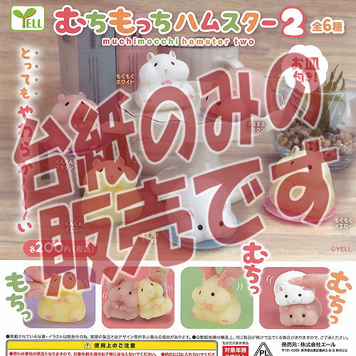 ガチャガチャ - 【非売品ディスプレイ台紙】むちもっち ハムスター 2 エール ガチャポン ガチャガチャ ガシャポン