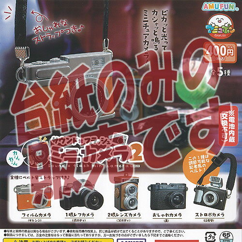 Gacha Gacha - 【非売品ディスプレイ台紙】サウンド × フラッシュ ミニ カメラ 2 アミューズ ガチャポン ガチャガチャ ガシャポン