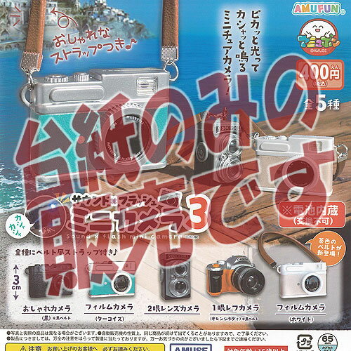 Gacha Gacha - 【非売品ディスプレイ台紙】サウンド × フラッシュ ミニ カメラ 3 アミューズ ガチャポン ガチャガチャ ガシャポン