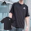 tシャツ メンズ 半袖 ブランド adidas アディダス 吸汗速乾 スポーツ 黒 ブラック アウトドア 2L 3L 4L 5L 6L 7L 大きいサイズ