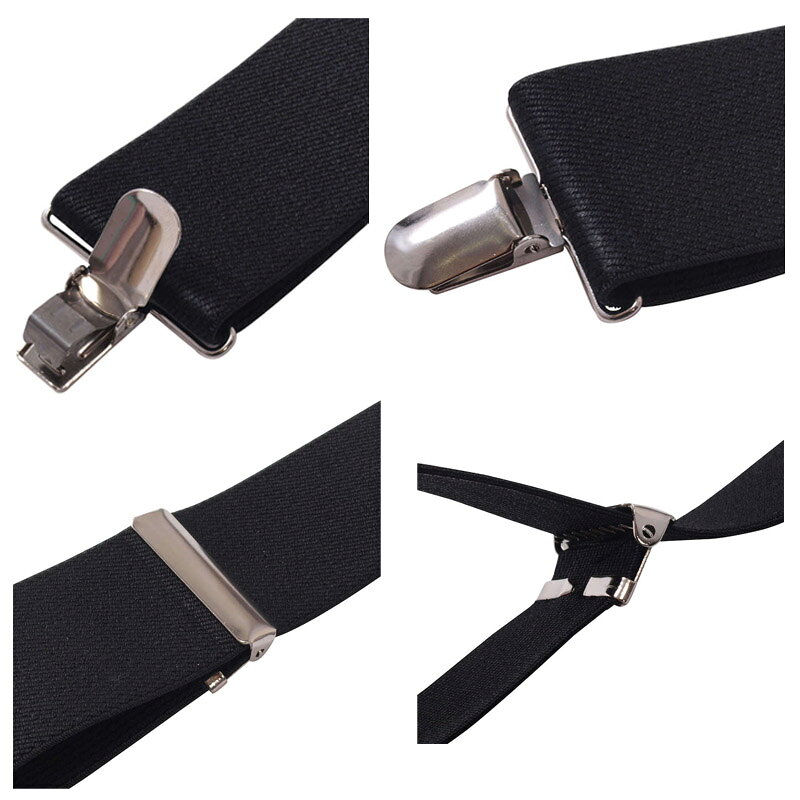 ワイシャツ ブルーム BLOOM selectのサスペンダー 吊りバンド Xタイプ 大きいサイズ 礼装 5L ブラウン 冠婚葬祭 慶弔仏事｜アングル3