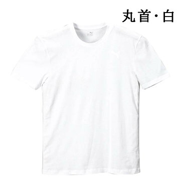 半袖Tシャツ 2枚組 メンズ 抗菌防臭機能 無地 丸首 V首 PUMA プーマ 大きいサイズ 白 黒 3L 4L 5L 6L 8L