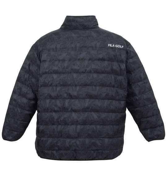メンズ ダウン ブルゾン ゴルフ FILA GOLF フィラゴルフ 中綿 撥水 防風 保温 洗えるダウン 大きいサイズ ブラック 3L 4L 5L 6L