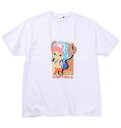 半袖 Tシャツ 天竺 チョッパー ワンピーズ 大きいサイズ BIGSIZE ホワイト アニメ キャラクター 3L 4L 5L 6L 7L 8L ONE PIECE