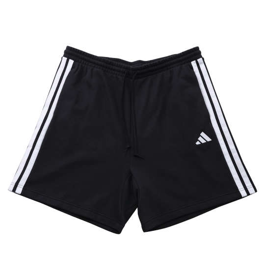 ハーフパンツ メンズ スポーツ スウェット adidas 大きいサイズ ショートパンツ 膝上 ブラック 4XL 5XL