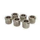 YJB PARTS Conversion Bushings(コンバージョンブッシュ) 6mmシャフト用 Nickel 6pcs/set 【メール便対応】 ar1