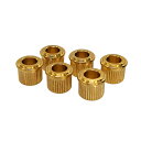 YJB PARTS Conversion Bushings(コンバージョンブッシュ) 1/4(0.25)インチシャフト用 Gold 6pcs/set 【メール便対応】 ar1