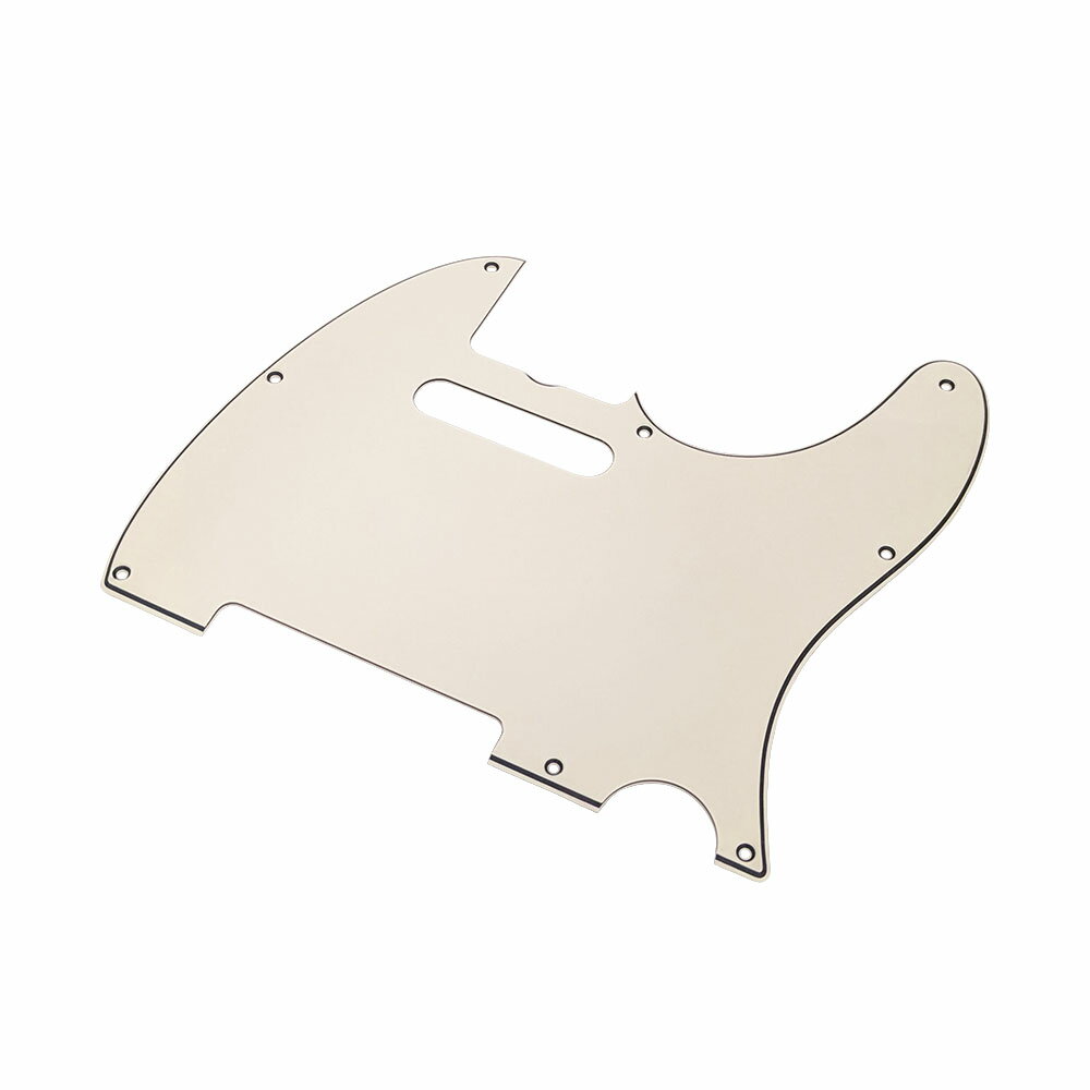 YJB PARTS TL60's テレキャスター用ピックガード エイジドホワイト3Ply 8穴 インチ 日本製【メール便送料無料】 [ar1]