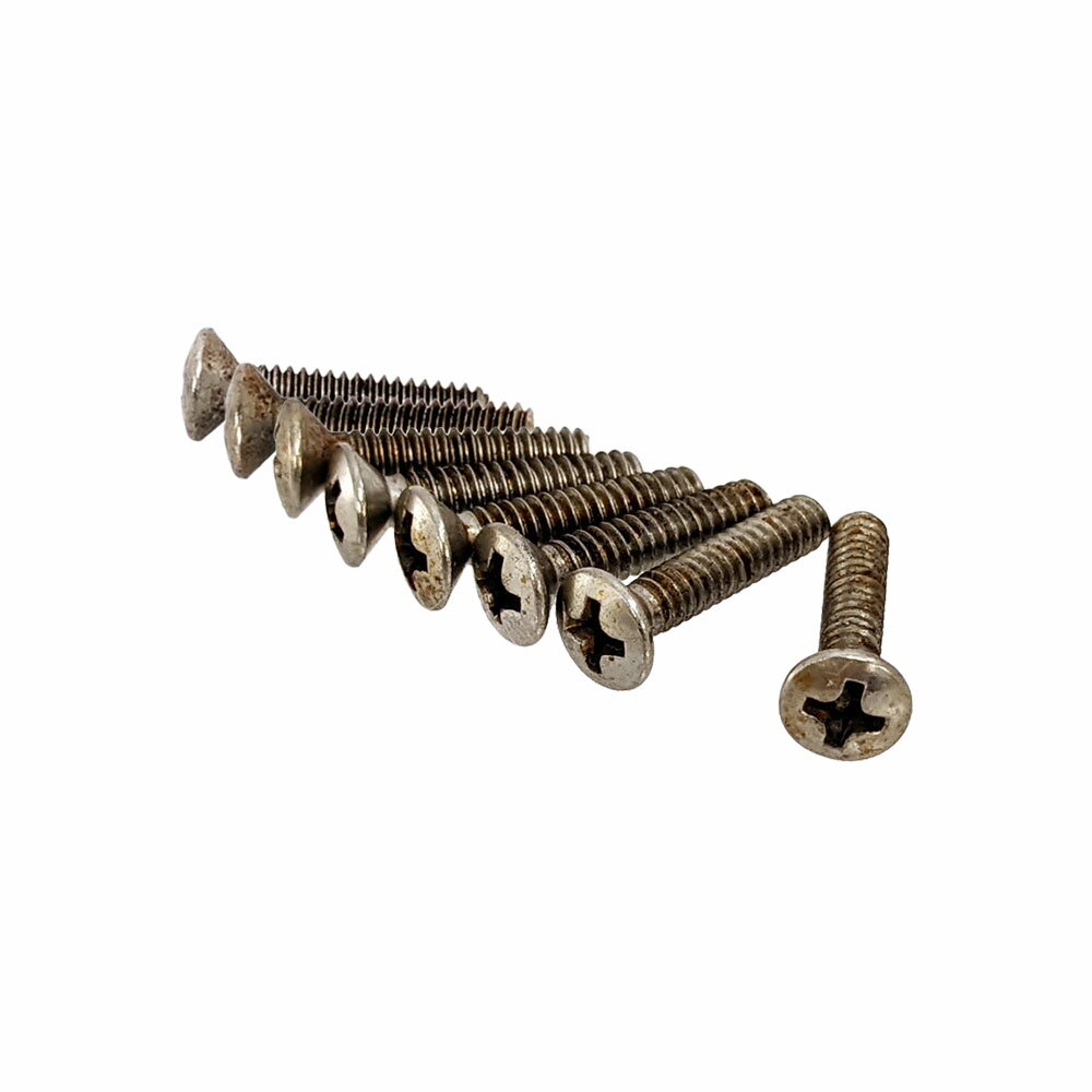 【YJB PARTS】 Relic Screws レリックネジ シングルPU用(丸皿頭) インチサイズ 8本入り 【メール便送料無料】 [ar1]