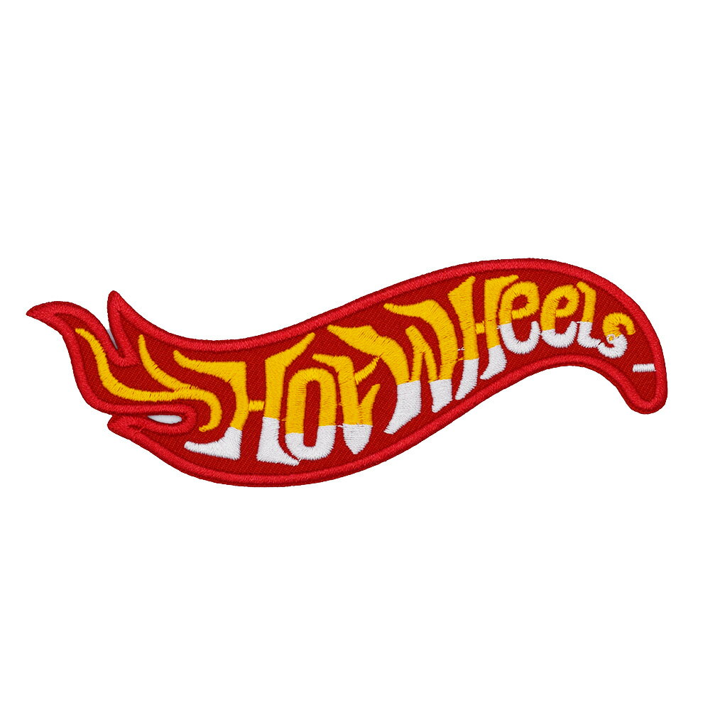 【メール便可】ワッペン #0613 Hot Wheels (12.5x4.5cm) / 手芸 パッチ ホットウィール カスタム モー..