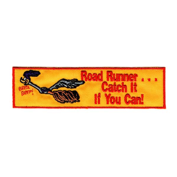 【メール便可】ワッペン#1126 Road Runner バンパー BAR (13x3.5cm) / ロードランナー 手芸 パッチ カ..