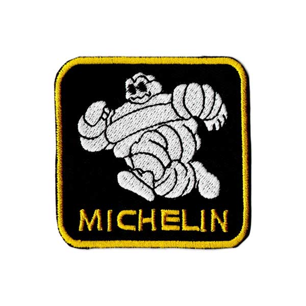 [メール便可] ワッペン MICHELIN square BK (6.2x6.2cm) 手芸 パッチ アメ雑 アメリカン雑貨 カスタム モーター ヴィンテージ パッチワーク アメリカ US ホットロッド アメ車 バイク ツーリング #0309のサムネイル