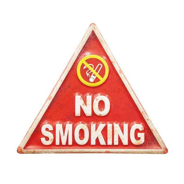 アメリカン エンボス プレート 看板 クラシックティンプラーク [NO SMOKING] 禁煙 アメリカン雑貨