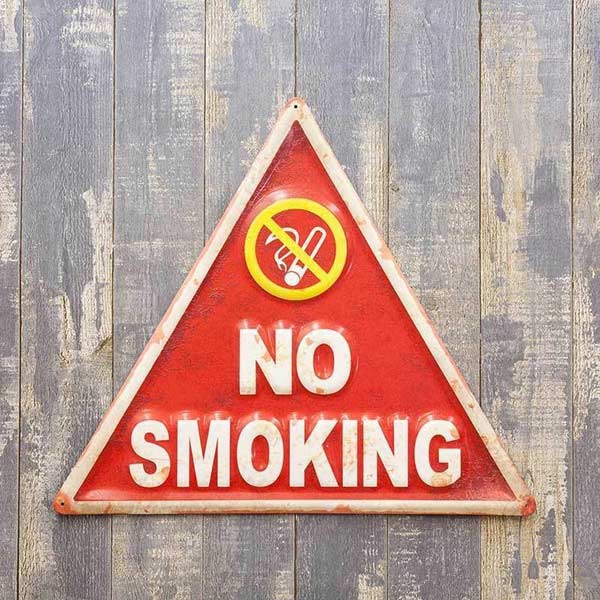 アメリカン エンボス プレート 看板 クラシックティンプラーク [NO SMOKING] 禁煙 アメリカン雑貨