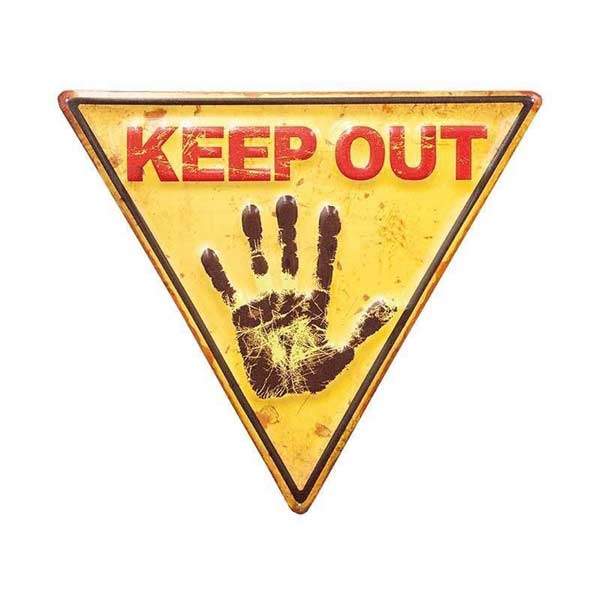 アメリカン エンボス プレート 看板 クラシックティンプラーク [KEEP OUT] アメリカン雑貨