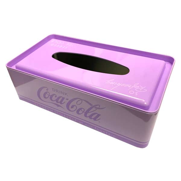 NEW コカコーラ ティッシュケース ブリキ製 [SERVED/PU] Coca-Cola アメリカン雑貨