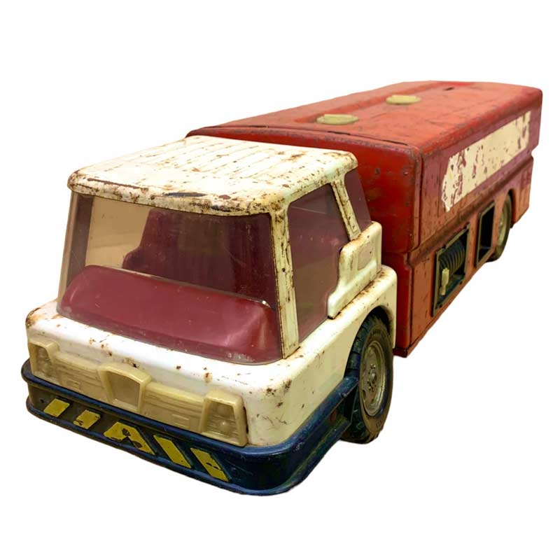 テキサコ ヴィンテージ ブリキ トラック トイカー ミニカー