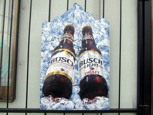 ブリキ大型看板 Busch beer ブッシュビール ヴィンテージ 本物