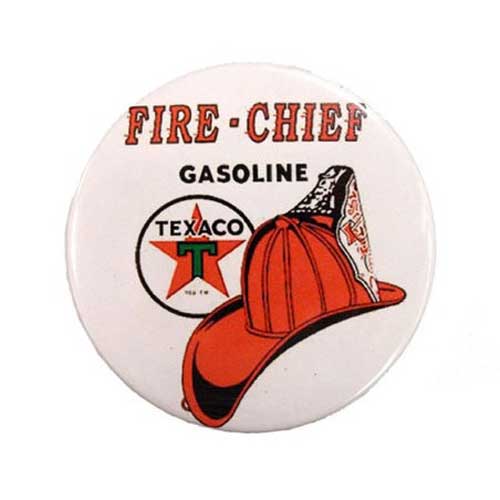 缶バッチ 大 / #17.TEXACO FIRE テキサコ アメリカン雑貨