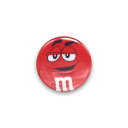缶バッチ #CB071 M&M RED エムアンドエム 赤/ 缶バッジ 直径3cm アメリカン雑貨