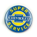 ビッグ缶バッチ #CBB002.CHEVROLET(BU) シボレー / 大きい缶バッジ 直径5.3cm アメリカン雑貨 CHOPPERS