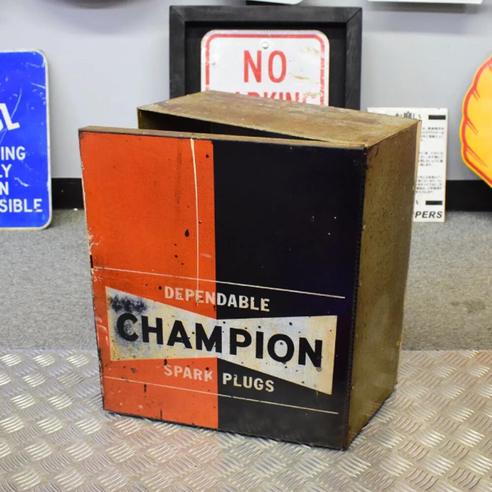 CHAMPION SPARK PLUGSvintage plug cabinet ץ饰ӥͥå / 70's ơ ...