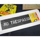 ステンシルプレート / NO TRESPASSING 立入禁止 HANSON stencils アメリカン雑貨