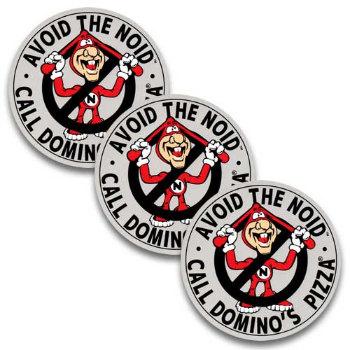 ステッカー 3枚セット AVOID THE NOID #14 ノイド DOMINO'S PIZZAドミノピザ アメリカン雑貨のサムネイル