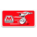 【メール便可】ステッカー#083 MARATHON (10.2x5.2cm) / マラソン オイル アメリカン雑貨