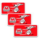 【メール便可】ステッカー#083 MARATHON 3枚セット (10.2x5.2cm) / マラソン オイル アメリカン雑貨