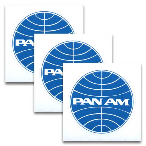 PAN NAM パンナム ラウンド取っ手 航空機 ステッカー柄 合