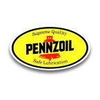 ステッカー PENNZOIL ペンズオイル #4 ペンゾイル アメリカン雑貨