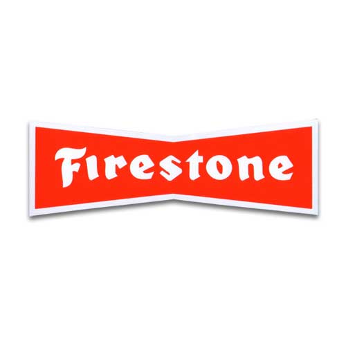 【メール便可】ステッカー#022 Firestone (10x3.4cm) / ファイアストン アメリカン雑貨