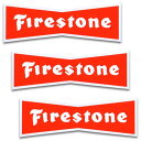 ステッカー 3枚セット Firestone #22 ファイアストン アメリカン雑貨