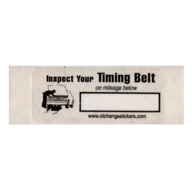 AMERICA 整備用 ステッカー Inspect Your Timing Belt タイミングベルト 検査標章 アメリカン雑貨