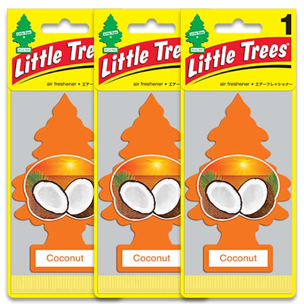 メール便送料無料 ココナッツ 3枚セット Little Trees リトルツリー アメリカン雑貨